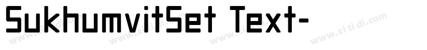 SukhumvitSet Text字体转换